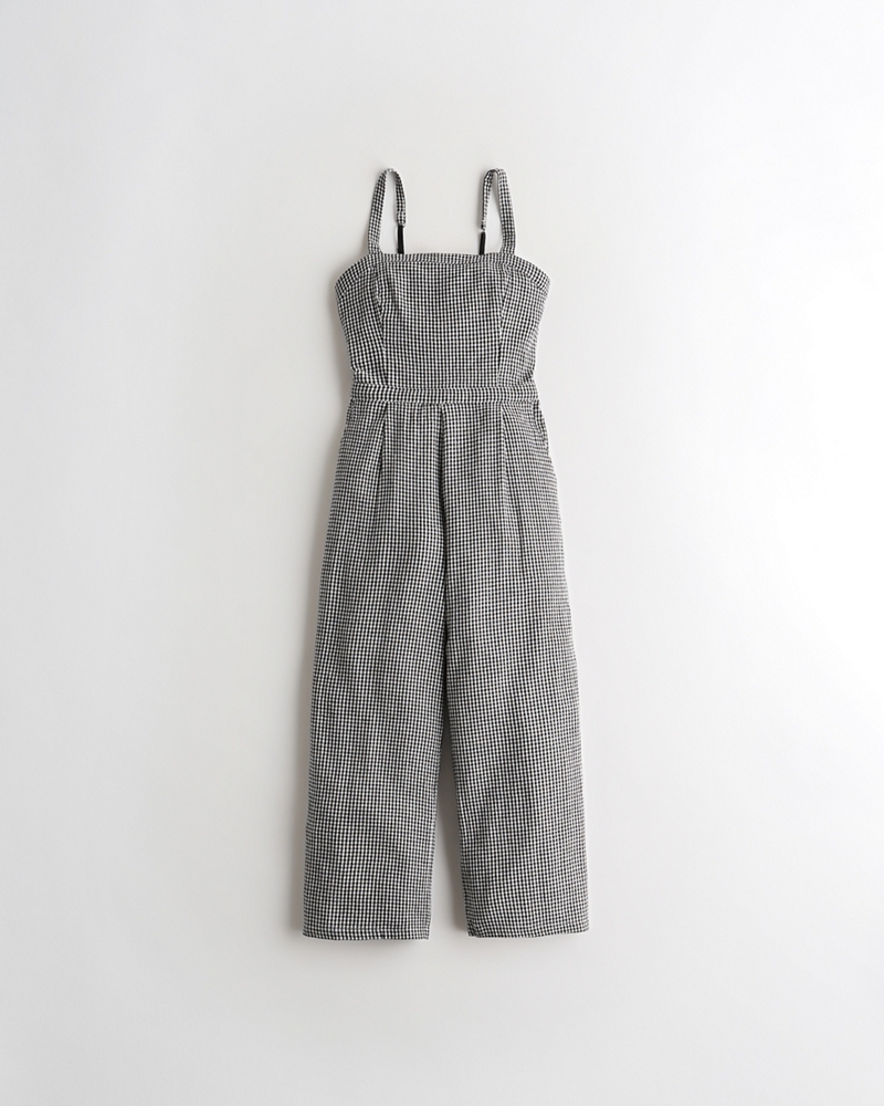 hollister denim jumpsuit