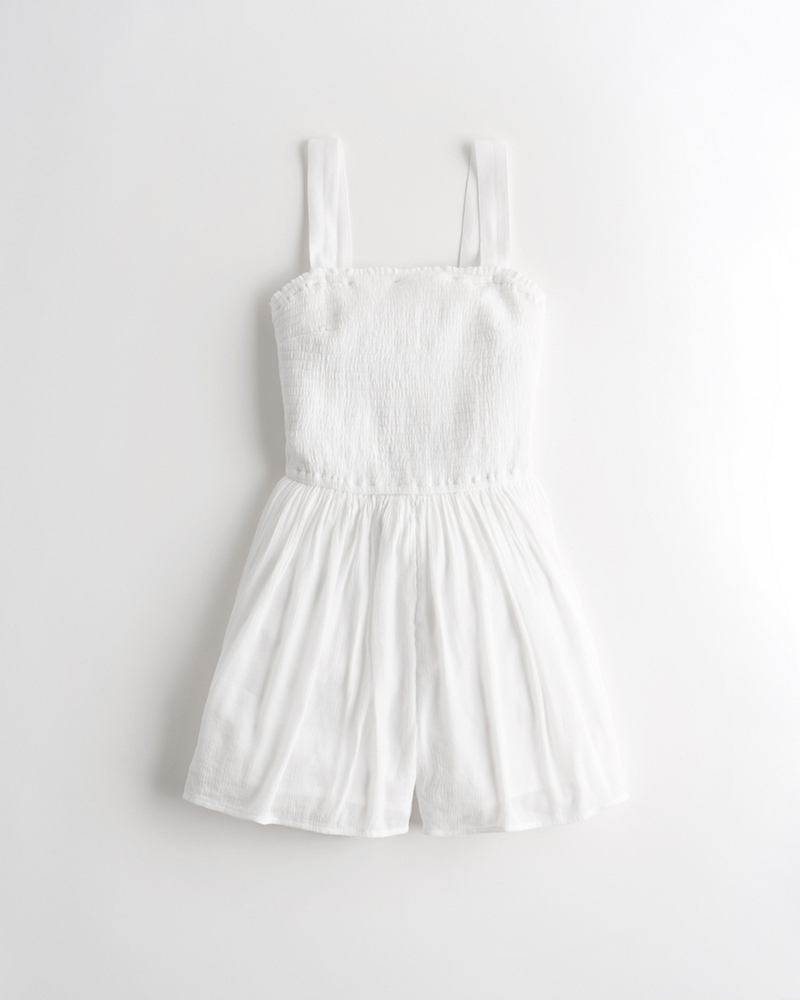 hollister strapless romper