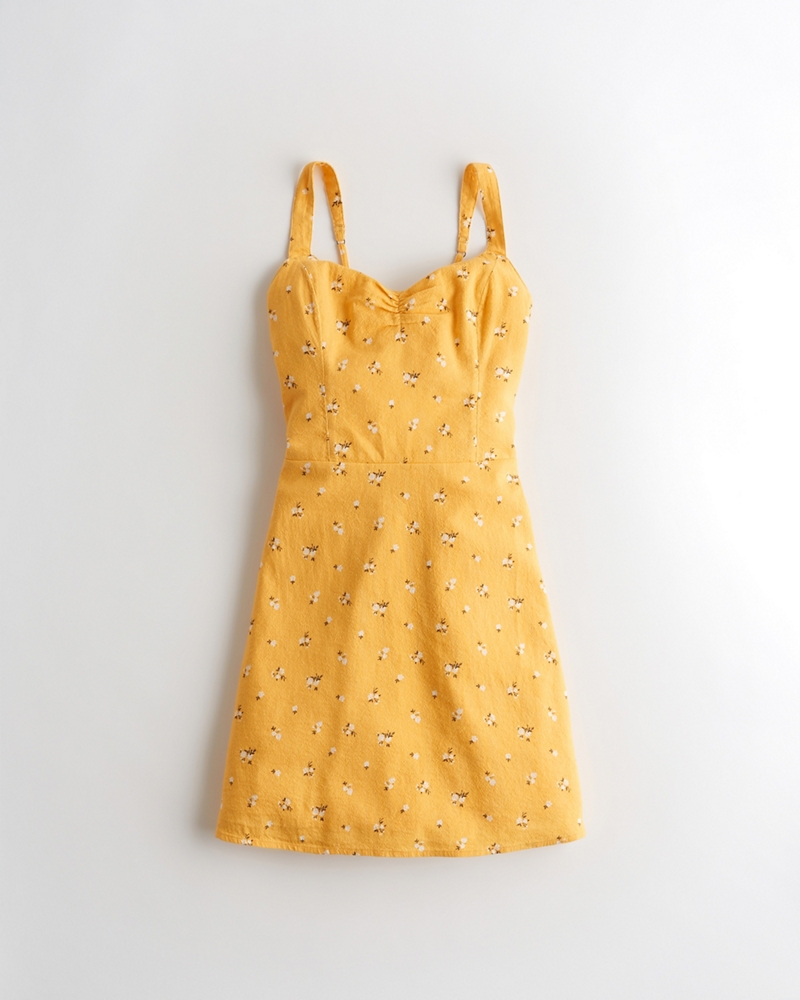 hollister yellow dress