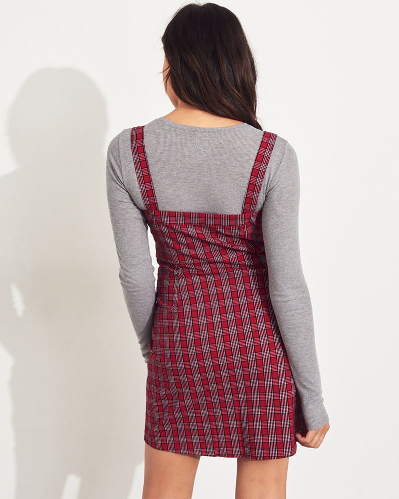 plaid dress hollister