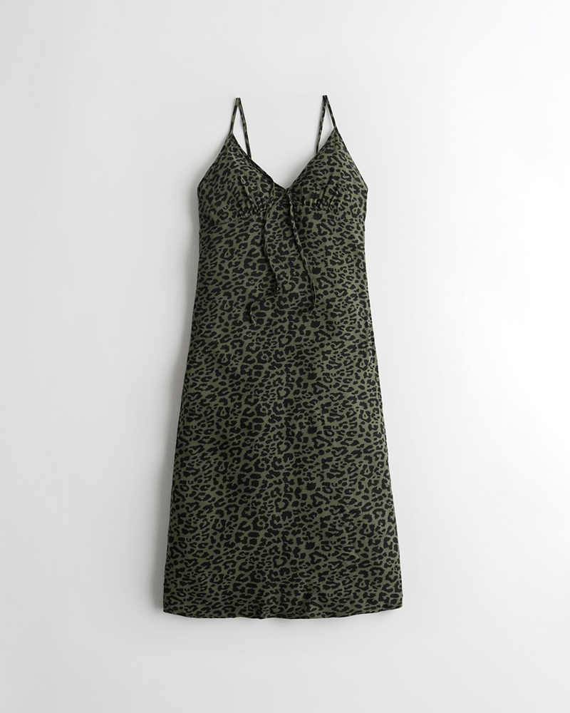 hollister leopard dress