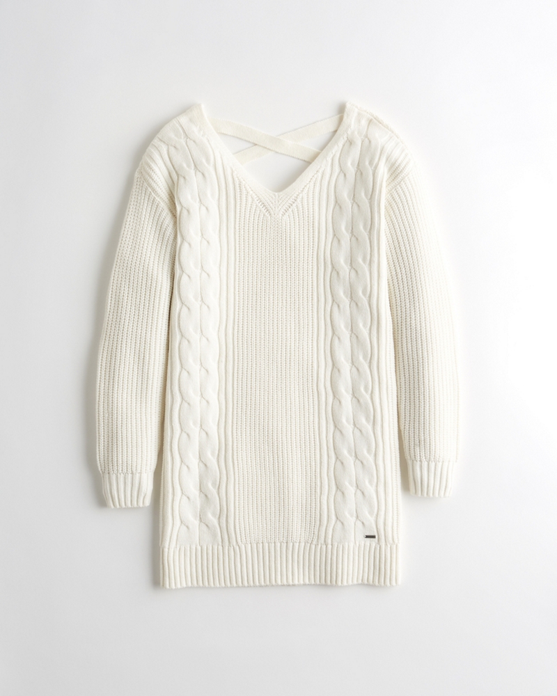 girls cable knit dress