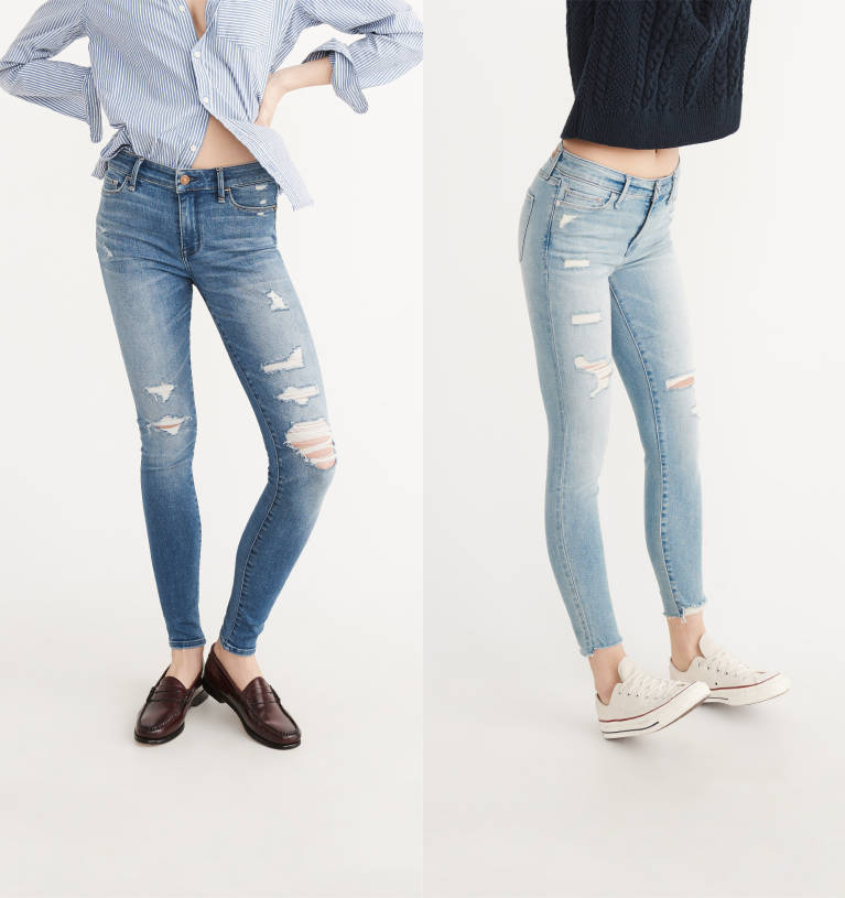 how womens super skinny jeans on men
