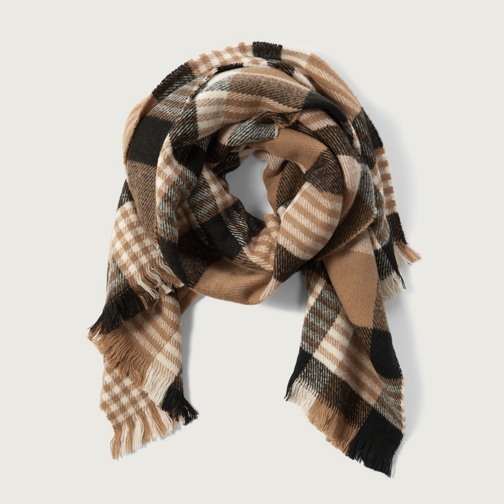 Womens Plaid Scarf Womens Accessories