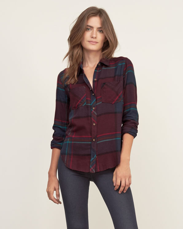 Womens Plaid Flannel Shirt | Womens Tops | Abercrombie.com
