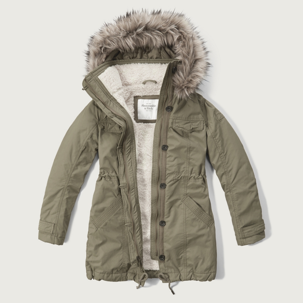Womens - Sherpa-lined Military Parka | Womens - Outerwear & Jackets ...