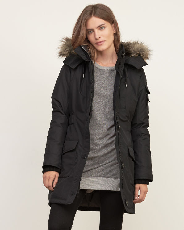 Womens Hooded Arctic Parka Jacket | Womens Outerwear & Jackets ...