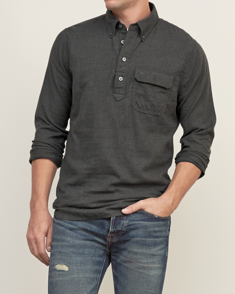 abercrombie popover shirt