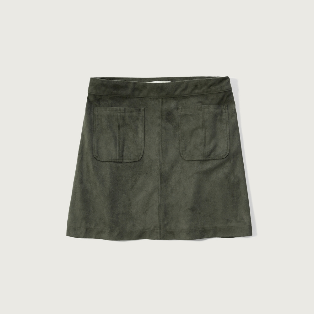 Womens Pocket Faux Suede Skirt | Womens Skirts | Abercrombie.com