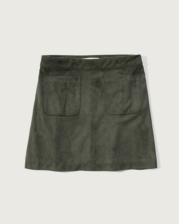 Womens Pocket Faux Suede Skirt | Womens Skirts | Abercrombie.com
