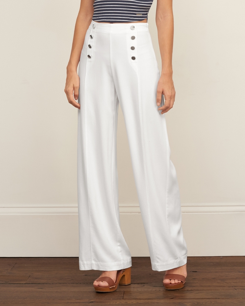 abercrombie wide leg pants