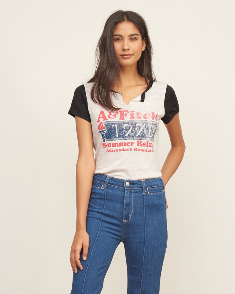 Womens Graphic Tees Tops | Abercrombie.com