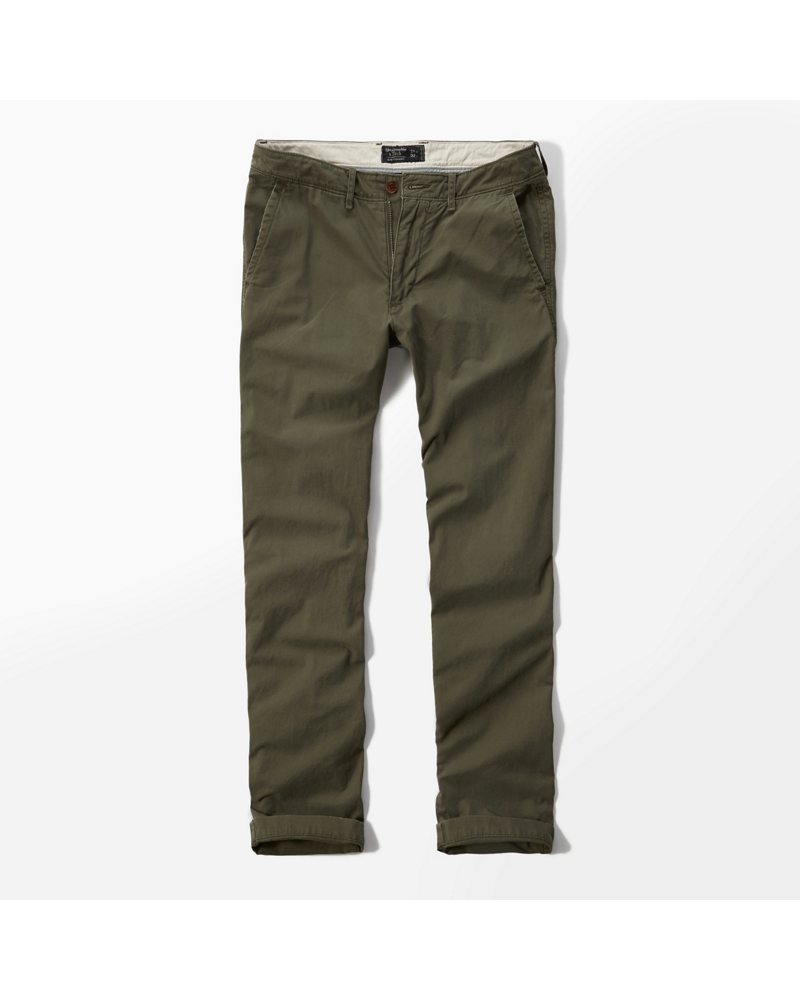 slim straight chino pants