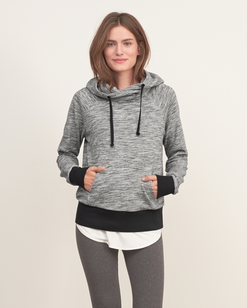 Womens Crossover Hooded Sweatshirt | Womens Clearance | Abercrombie.com
