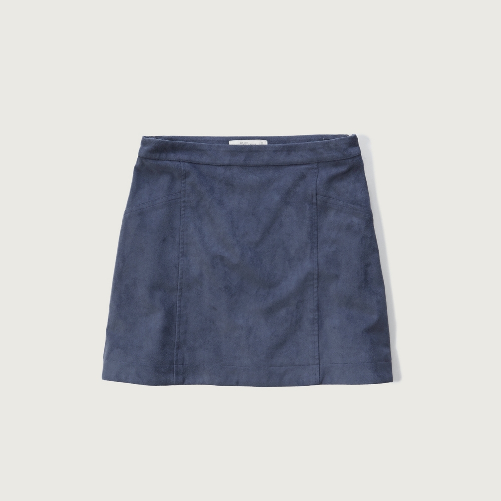 Abercrombie and Fitch Faux Suede ALine Skirt