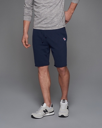 abercrombie and fitch mens fleece shorts