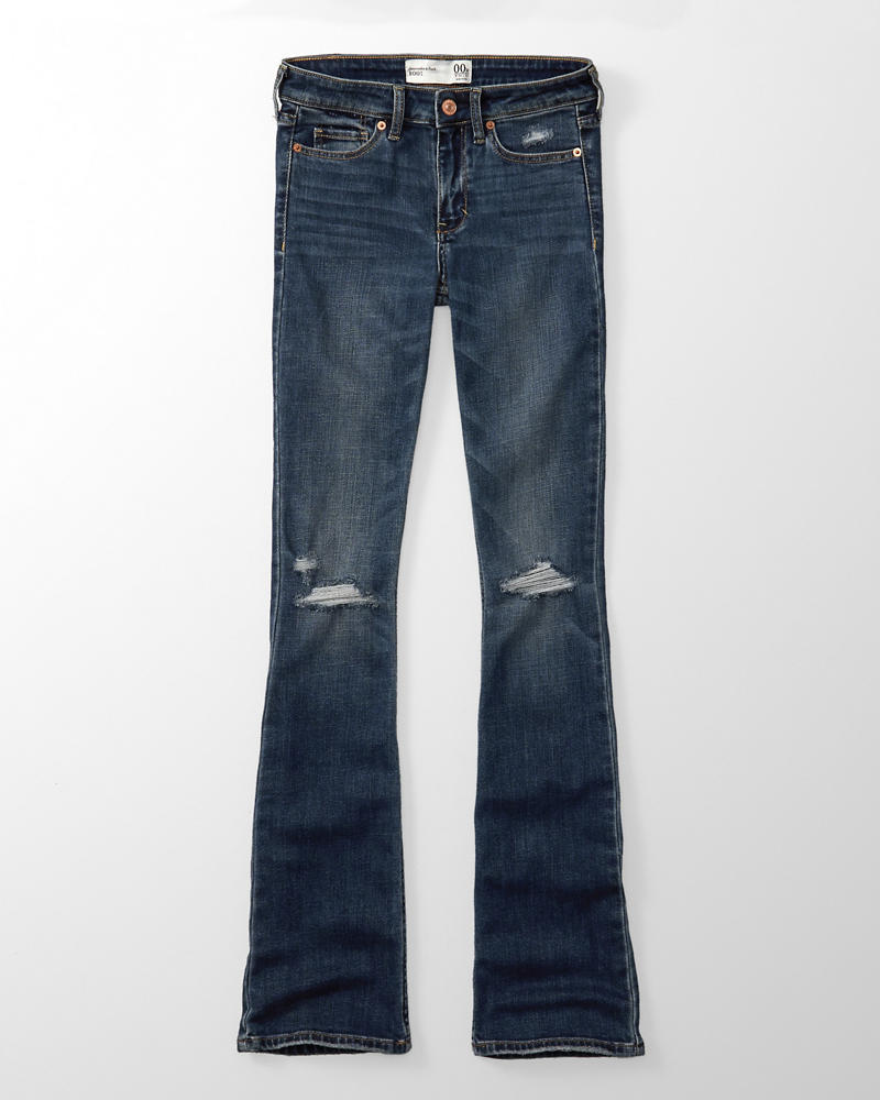 Womens Ripped Bootcut Jeans | Womens Clearance | Abercrombie.com