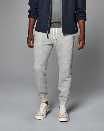 abercrombie logo joggers