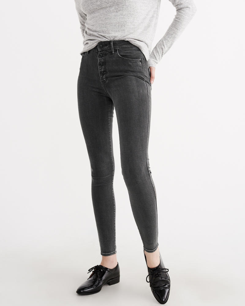 Womens High Rise Super Skinny Jeans | Womens Bottoms | Abercrombie.com