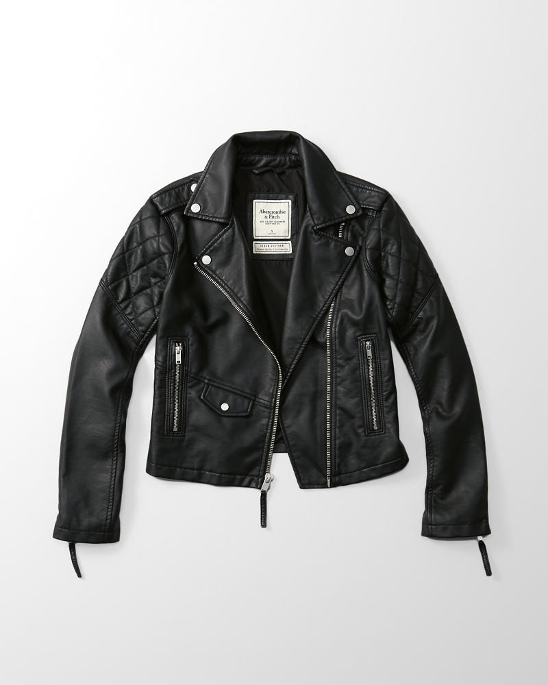 Womens Faux Leather Biker Jacket | Womens Sale | eu.Abercrombie.com