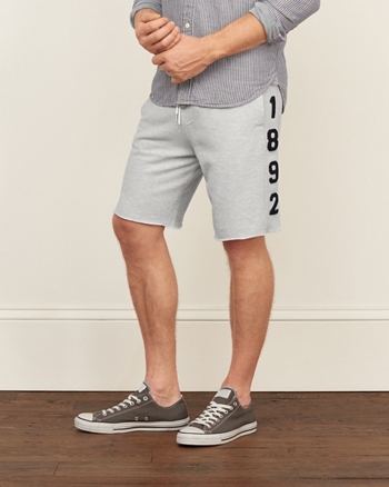 abercrombie and fitch mens fleece shorts