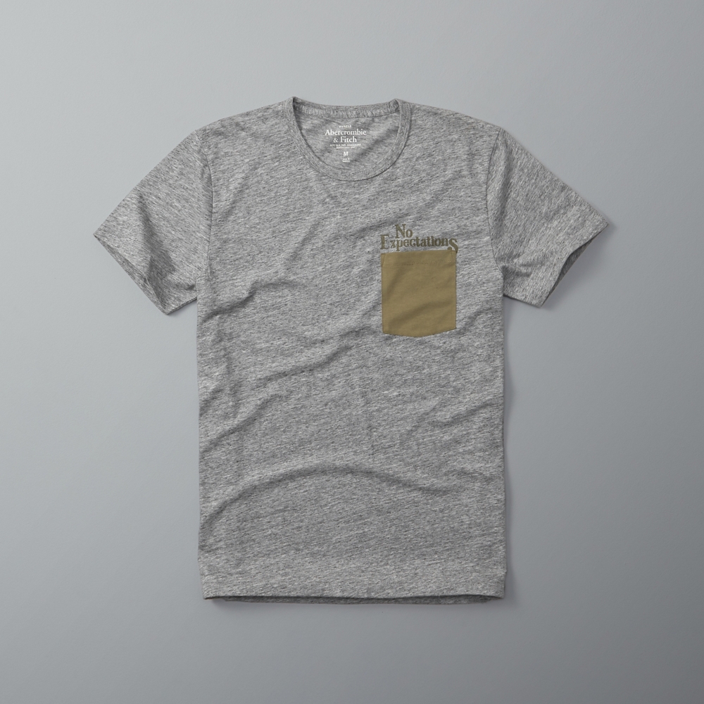 Abercrombie Contrast Pocket Graphic Tee