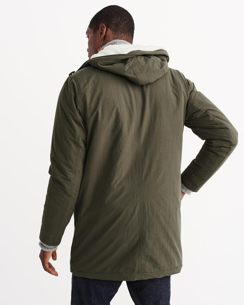 Mens Sherpa Cotton Parka Jacket | Mens Clearance | Abercrombie.com