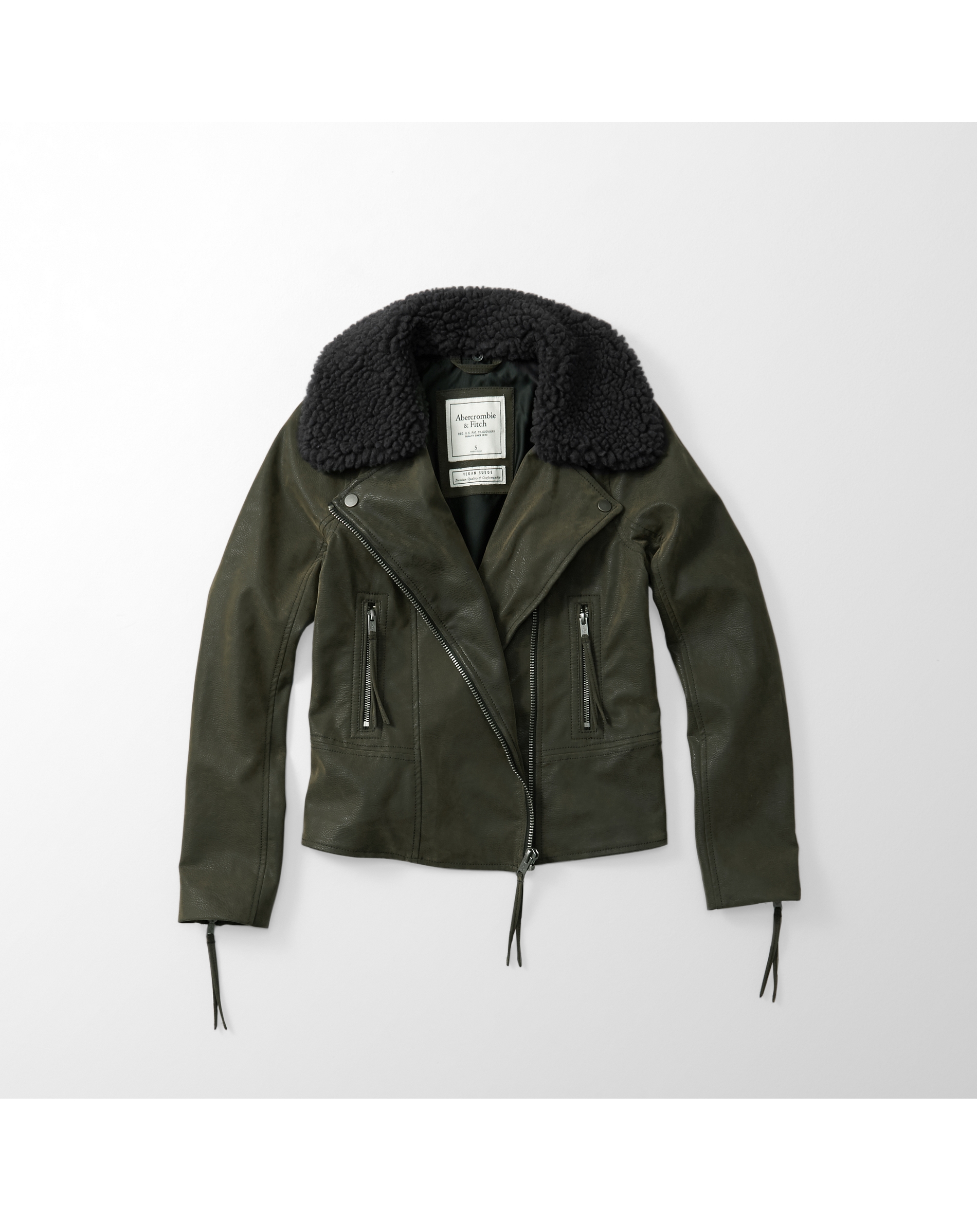 Abercrombie Faux Leather Biker Jacket
