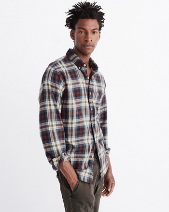 mens flannel shirts abercrombie