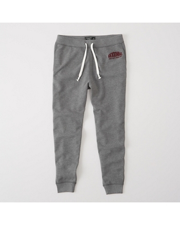 abercrombie logo joggers