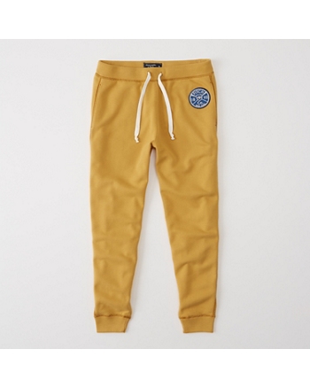 abercrombie logo joggers