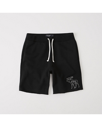 abercrombie and fitch mens fleece shorts