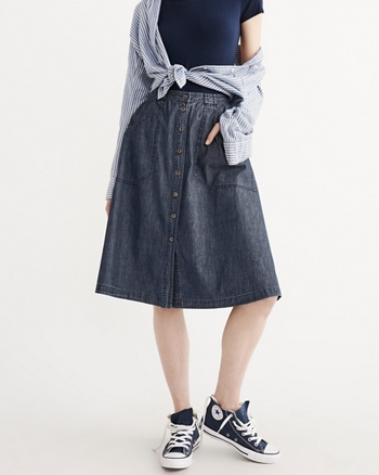 ABF-A0118 BLACK WAISTED SKIRT