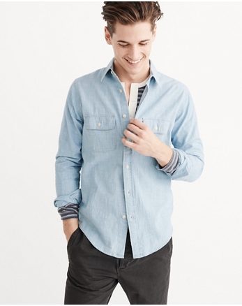 Mens Shirts | Abercrombie & Fitch