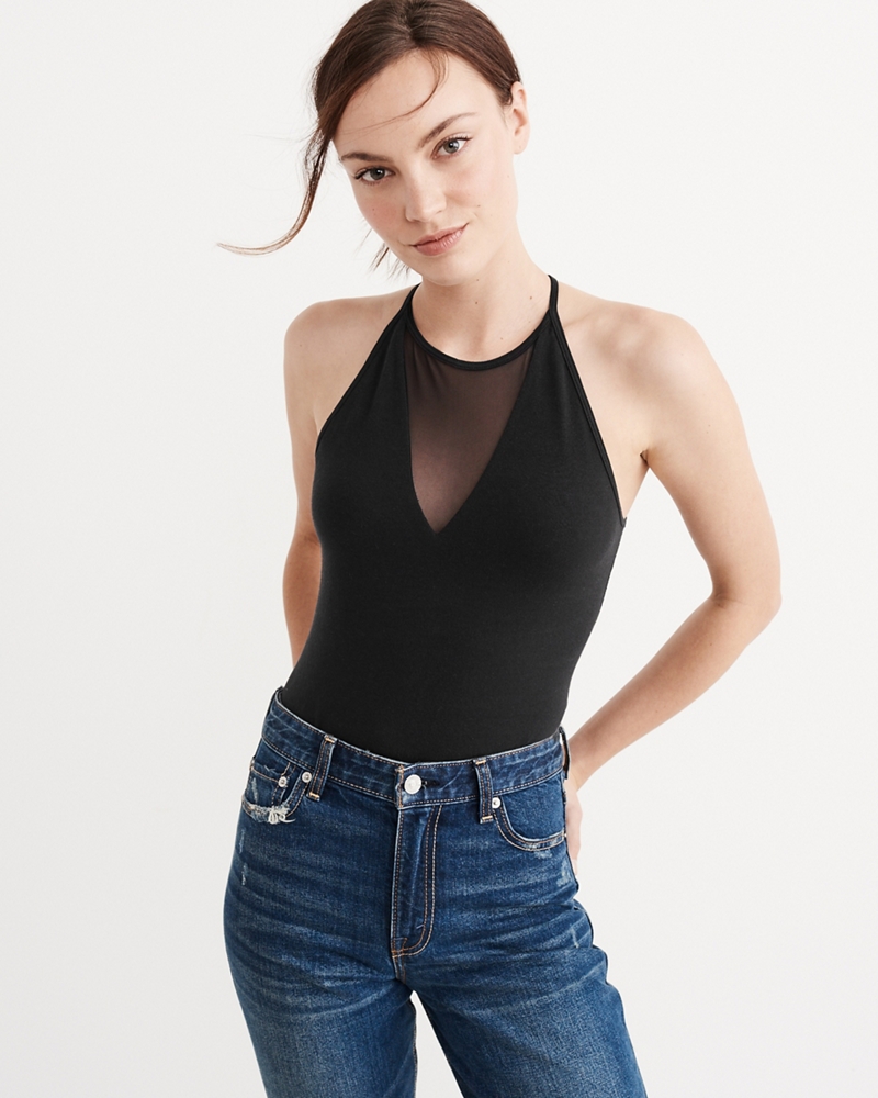 abercrombie asymmetrical bodysuit