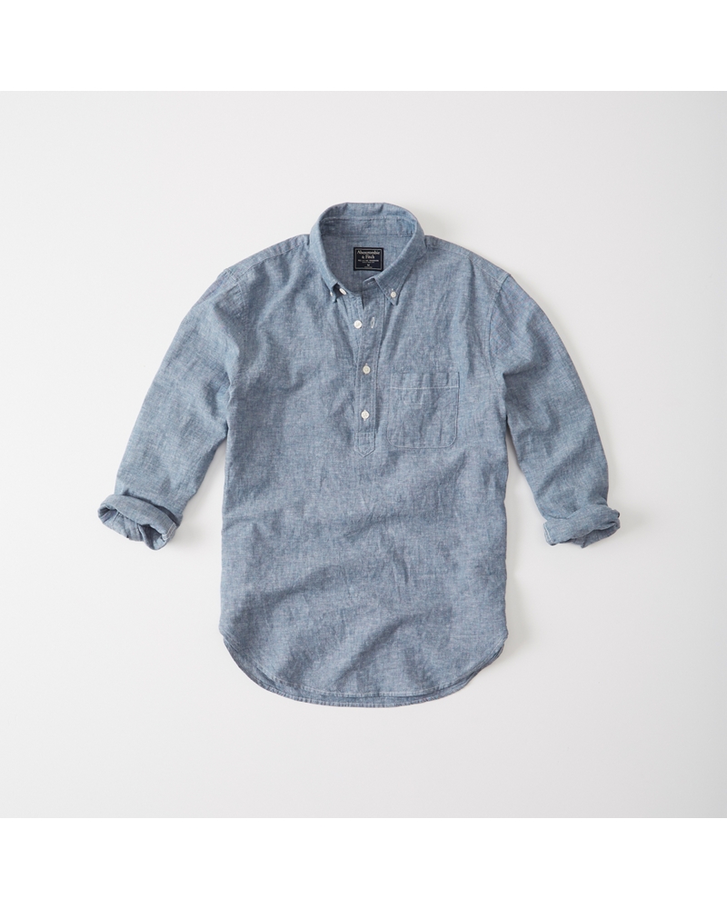 abercrombie popover shirt