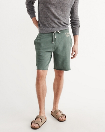 abercrombie and fitch mens fleece shorts