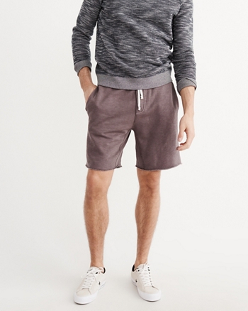 abercrombie and fitch mens fleece shorts