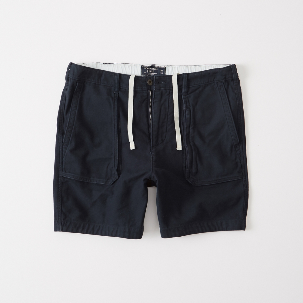 Mens Utility Flat-Front Shorts | Mens 