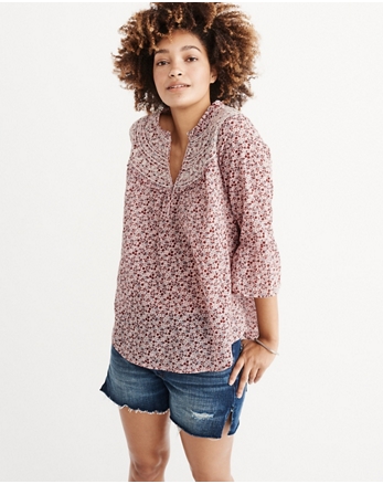 abercrombie womens blouses