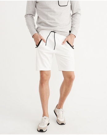 abercrombie and fitch mens fleece shorts