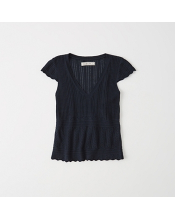 pointelle baby tee