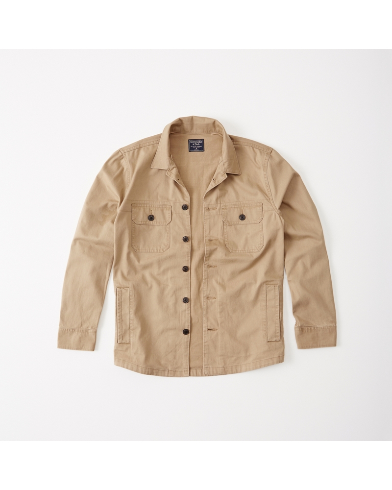 Mens Military Shirt Jacket Mens Sale Abercrombie.co.uk