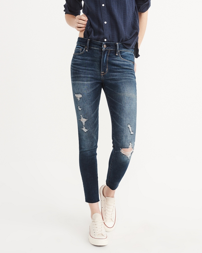 Womens Low-Rise Ankle Jeans | Womens Bottoms | Abercrombie.com
