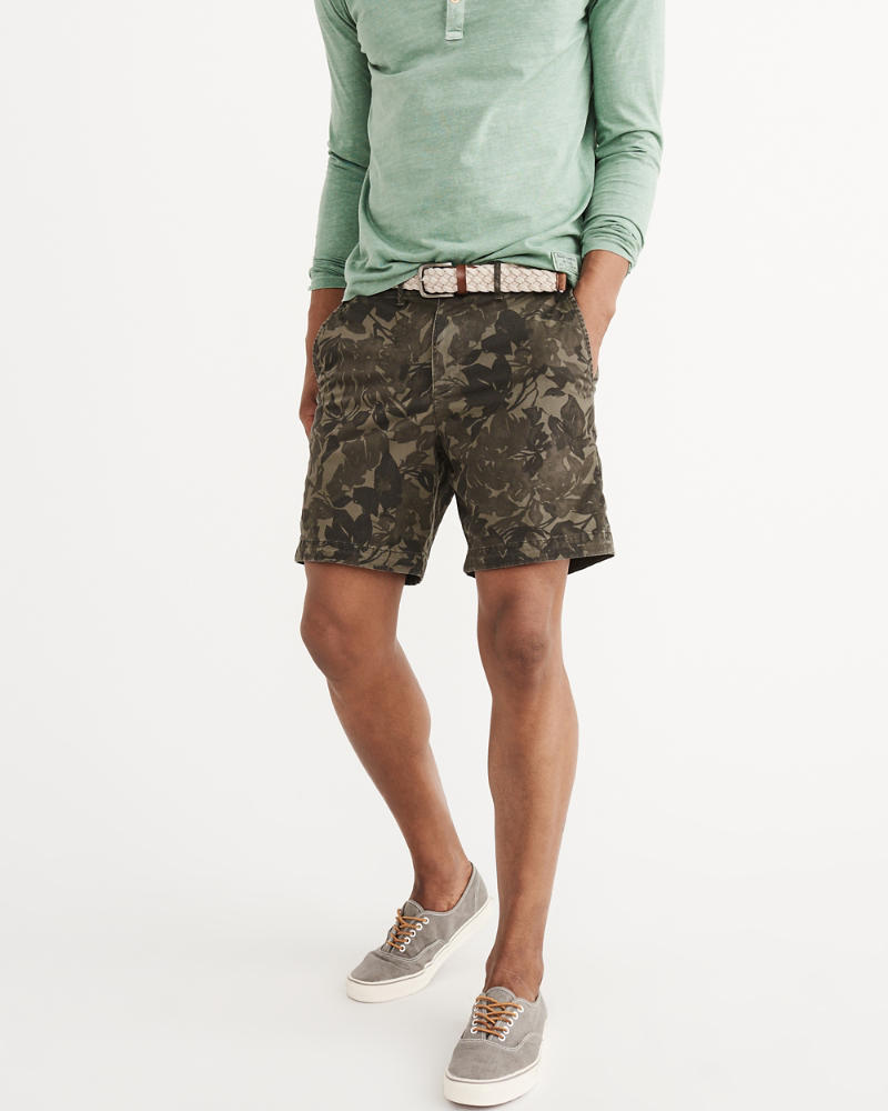 Mens Flat-Front Shorts | Mens Bottoms | Abercrombie.com