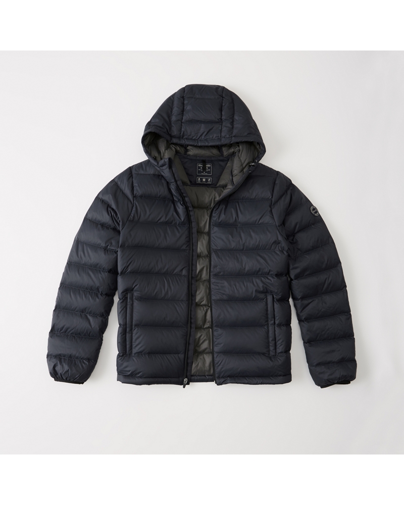 Lightweight Down-Filled Packable Hooded Puffer | Abercrombie.com