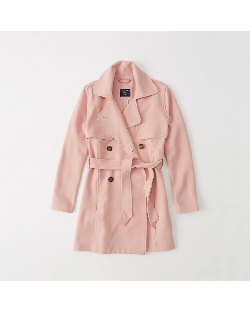Womens Drapey Trench Coat Womens Coats & Jackets