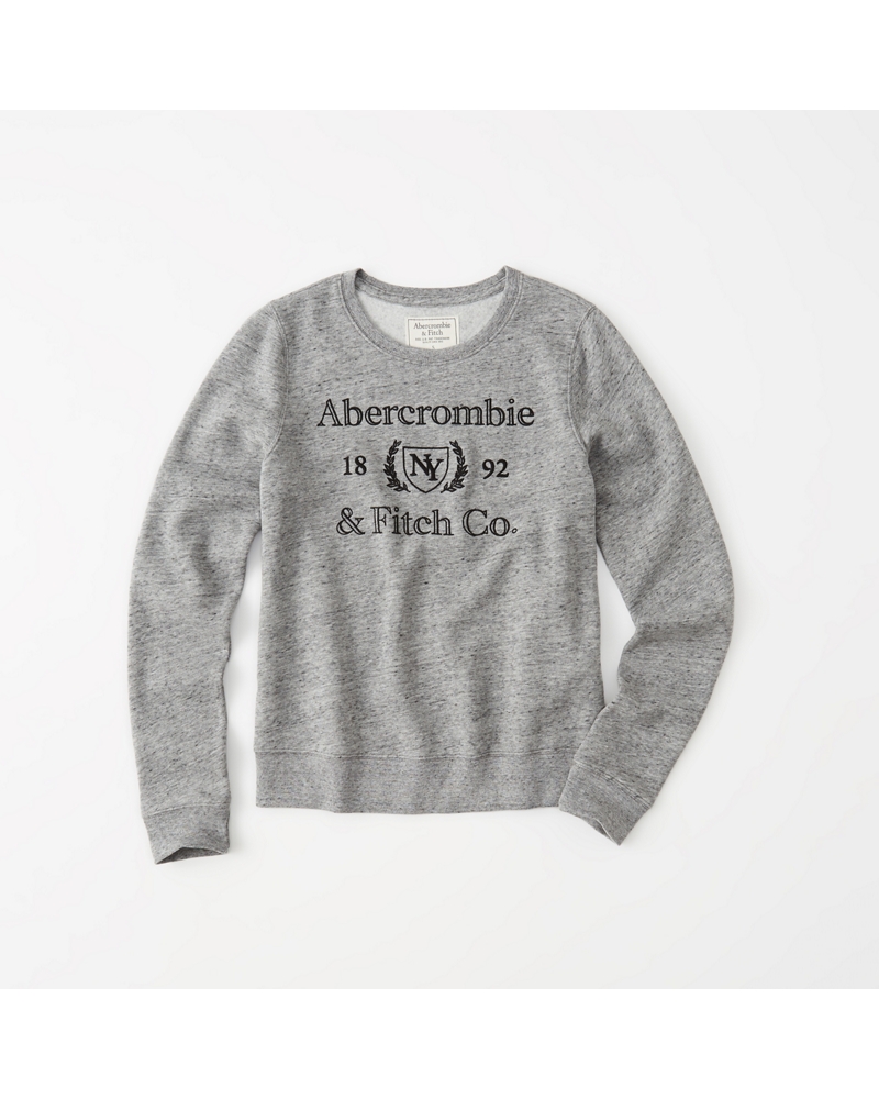 Womens Graphic Crew Sweatshirt | Womens Tops | Abercrombie.co.uk