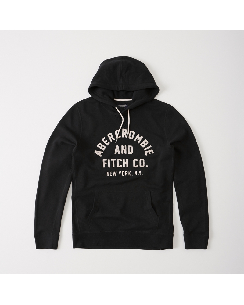 Mens Graphic Applique Pullover Hoodie Mens Clearance