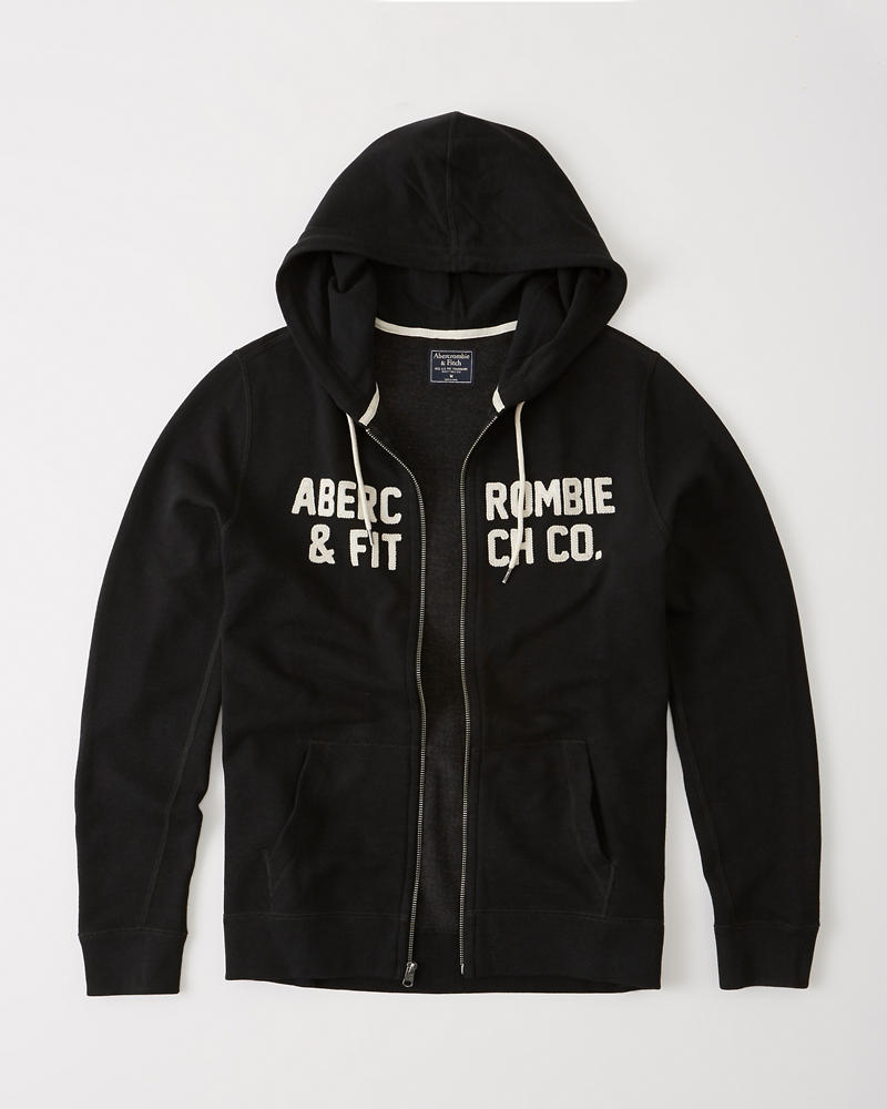 Mens Graphic Full-Zip Hoodie | Mens Clearance | Abercrombie.com